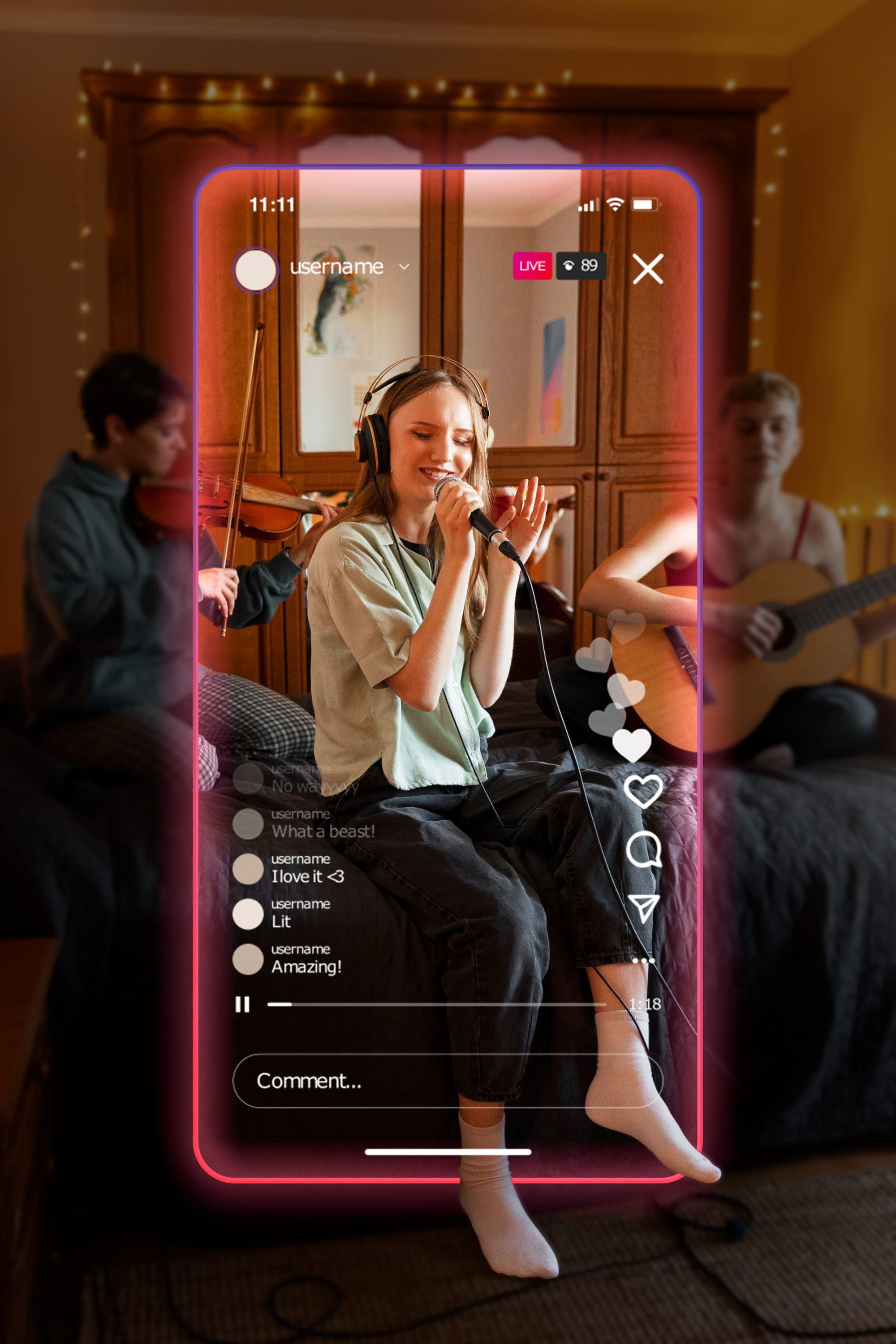 AI avatar hosting livestream shopping session, digital commerce