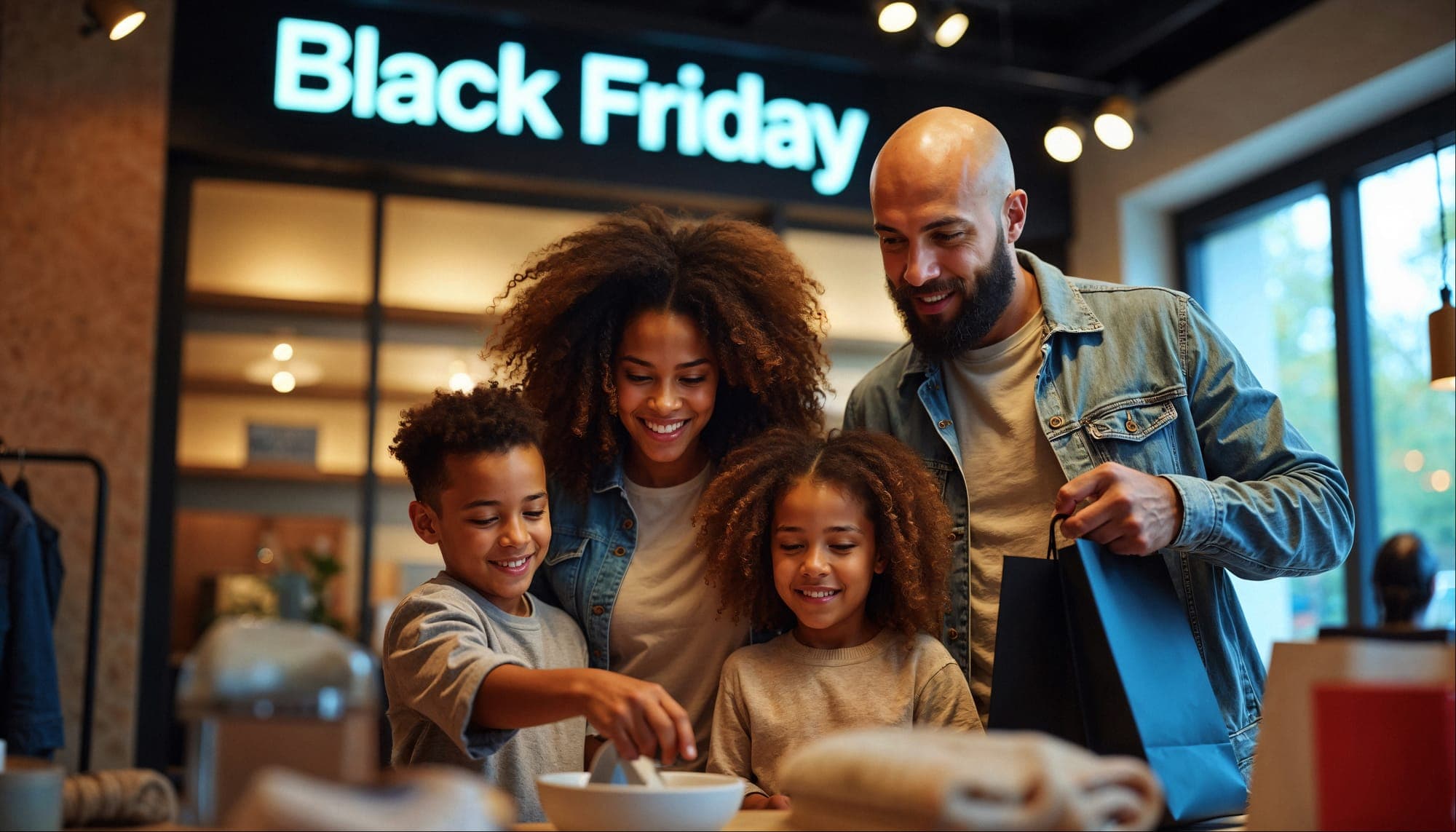 Black Friday celebration marketing, AI product surge
